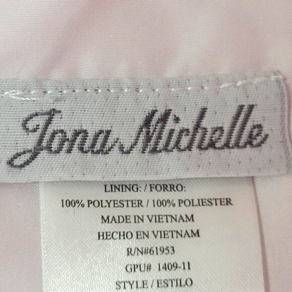 Jona Michelle Girl's Dress w/ Pink Accents and Bow Size 7 - Picture 5 of 11